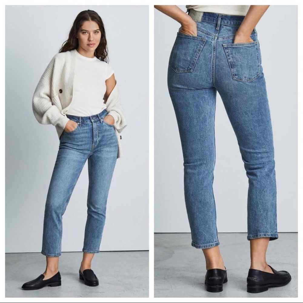 Everlane High Rise Cheeky Straight Jeans
